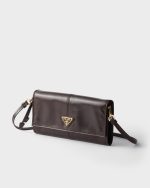 Prada Leather wallet with shoulder strap - Image 4